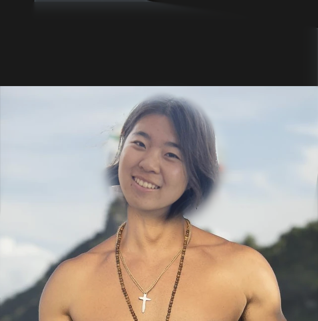 image blending of Avery and survivor contestant Jonathan